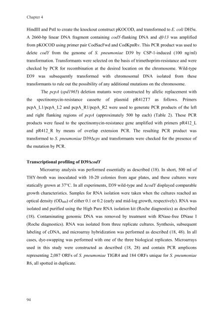 Gene regulation in Streptococcus pneumoniae - RePub - Erasmus ...