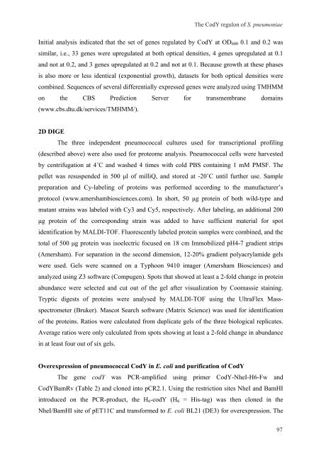 Gene regulation in Streptococcus pneumoniae - RePub - Erasmus ...