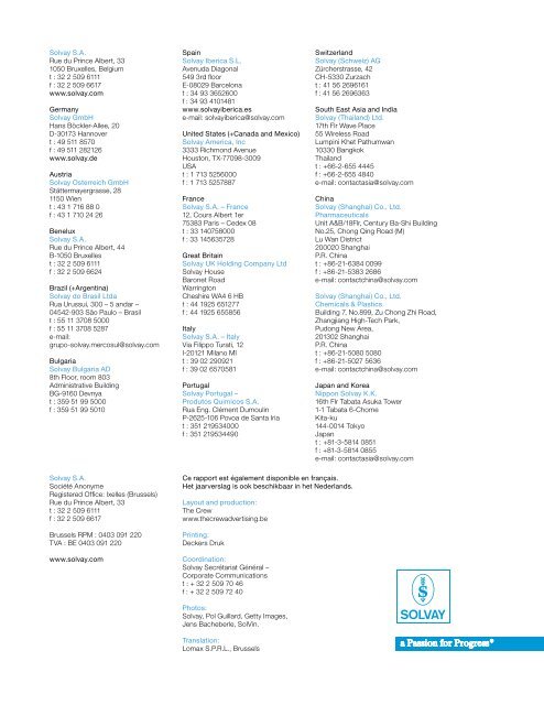 Pharmaceuticals Sector - Solvay