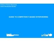 GUIDE TO COMPETENCY-BASED INTERVIEWING - VDBIO
