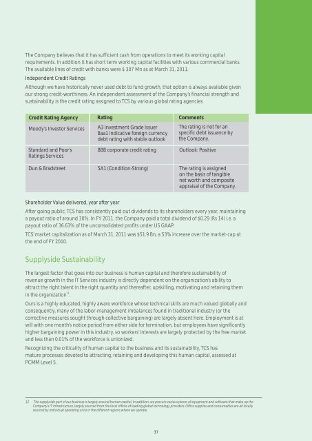 TCS Corporate Sustainability Report 2010-11 - Tata Consultancy ...