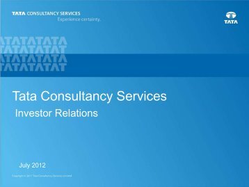 TCS Investment Case - Tata Consultancy Services