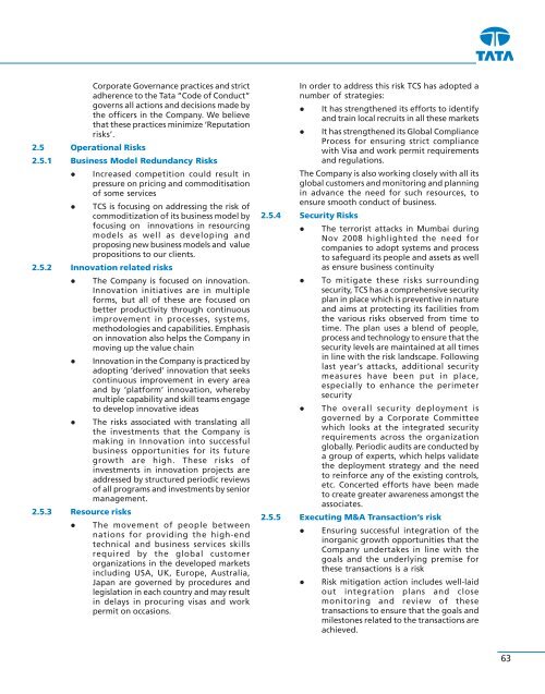 in a Dynamic Environment - Tata Consultancy Services