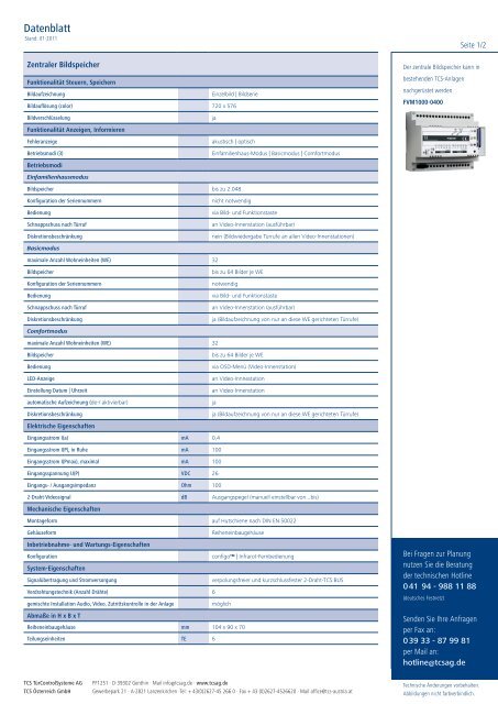 FVM1000-0400 - TCS