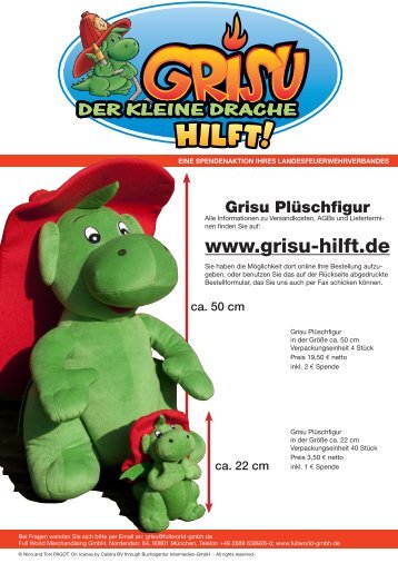 Bestellfax Grisu - Landesfeuerwehrverband Baden-Württemberg