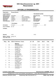 SSV Abschlussrennen Jg. 2001 Riesenslalom ... - Bezirk Mittlere Alb