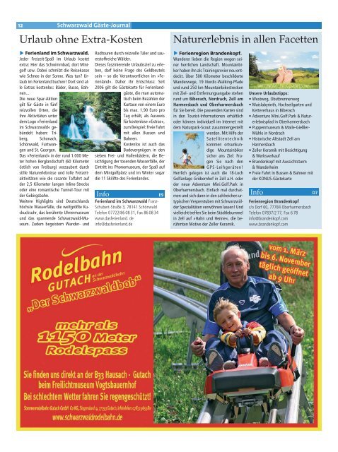 Gäste-Journal - Schwarzwälder Bote