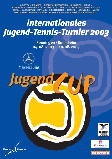 Internationales Jugend-Tennis-Turnier 2003 Renningen ...