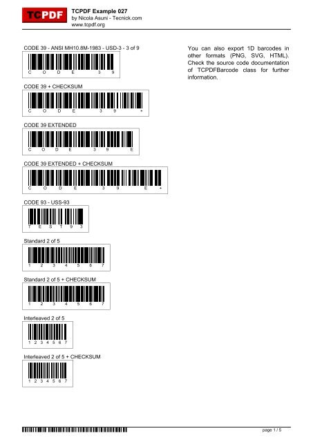 TCPDF Example 027