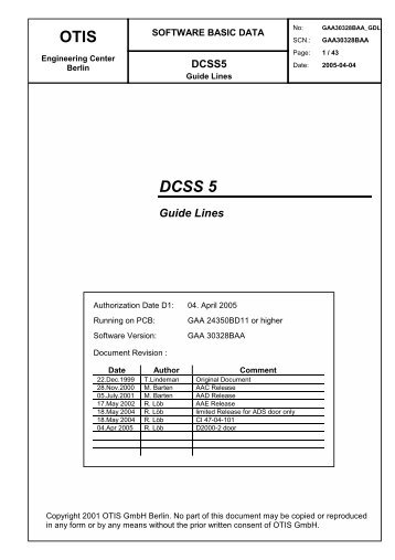 OTIS DCSS 5 - ImageShack