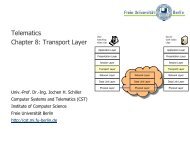 Transport Layer - Freie Universität Berlin