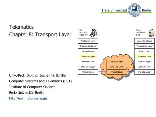 Transport Layer - Freie Universität Berlin