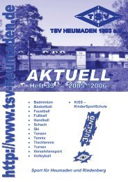 TSV-Aktuell 2005/2006 - Nr. 33 - TSV Heumaden 1893 eV