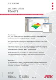 TEST SYSTEMS Data Analysis Software FEVALYS