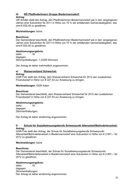 Protokoll der GR-Sitzung 2012-03-22 - Biedermannsdorf