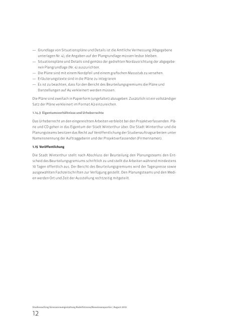 Wettbewerbsprogramm(PDF, 3.1 MB) - Departement Bau - Winterthur