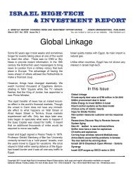 Global Linkage - The Israel High Tech & Investment Report