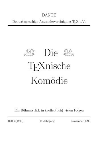Die TeXnische Komödie, 1990, No 3 - Dante eV