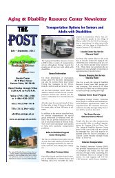 Aging & Disability Resource Center Newsletter - Portage County