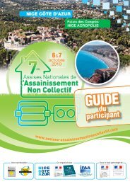 GUIDE GUIDE - 9es Assises Nationales de l'Assainissement Non ...