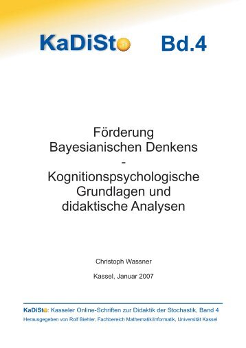 Förderung Bayesianischen Denkens - KOBRA - Universität Kassel