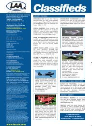 Classifieds - the Light Aircraft Association