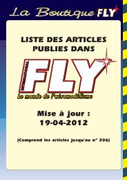 INDEX DES ARTICLES FLY AU 19-04-2012 - Fly International.fr, le ...