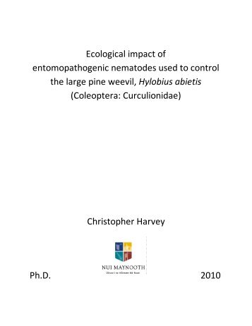 Ecological impact of entomopathogenic nematodes used to control ...