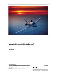 Airtaxis: Eine reale Marktchance? - ETH Zürich