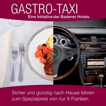 gastro-tax gastro-taxi gastro-taxi o-taxi - Hotel Linde - Baden