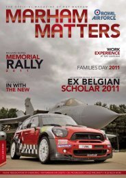 Ex BELGIAN SCHOLAR 2011 - Marham Matters Online