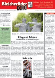 Krieg und Frieden - Nordhäuser Wochenchronik