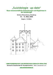 12. März 2005 - Deutsche Gesellschaft für Suizidprävention