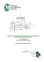 Nationales Suizidpräventionsprogramm für Deutschland - Deutsche ...