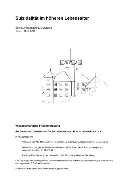 Suizidalität im höheren Lebensalter - Deutsche Gesellschaft für ...