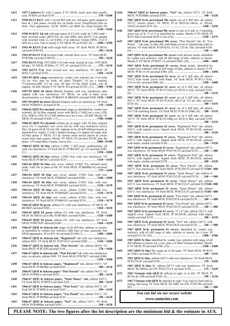 Public Auction 290 - Status International