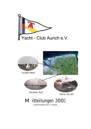 Mitteilungen 2001 - Yacht Club Aurich