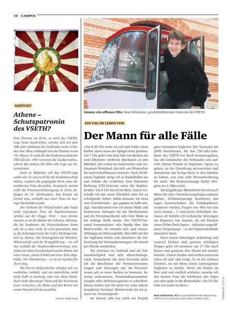 Zeitung des Verbands der studierenden an der etH nr. 5/11-12, 20 ...