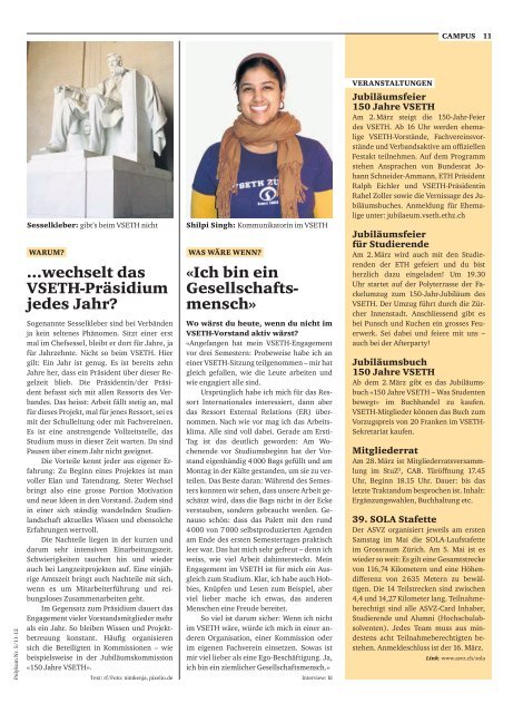 Zeitung des Verbands der studierenden an der etH nr. 5/11-12, 20 ...