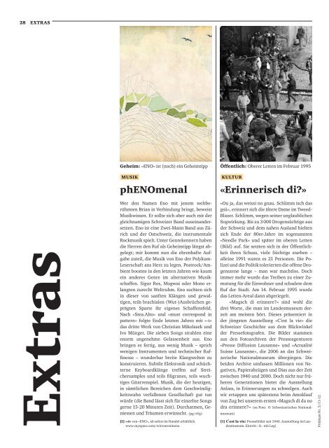 Zeitung des Verbands der studierenden an der etH nr. 5/11-12, 20 ...