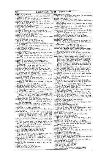 620 CINCINNATI 1925 DIRECTORY - Virtual Library of the Public ...