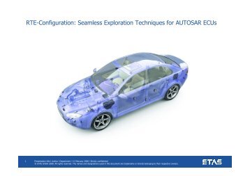 RTE Configuration Exploration Techniques ECU - autosar