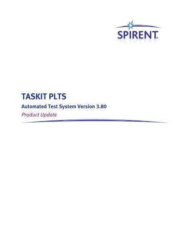 2. Applicability - Spirent Knowledge Base - Spirent Communications