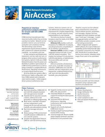 CDMA Network Emulation AirAccess