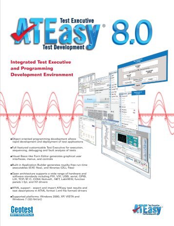 ATEasy 8.0 Data Sheet - Geotest