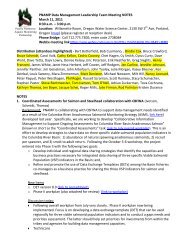 PNAMP SC Mtg February 20, 2007 AGENDA - Pacific Northwest ...