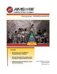 R–CBM Administration and Scoring Guide - AIMSweb