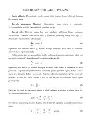 Elektrostatinio lauko tyrimas 1 - KTU Fizika