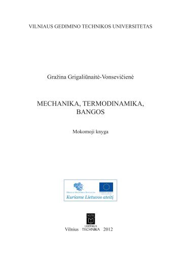 mechanika, termodinamika, bangos - Vilniaus Gedimino technikos ...