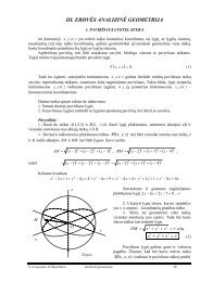 III. ERDVĖS ANALIZINĖ GEOMETRIJA